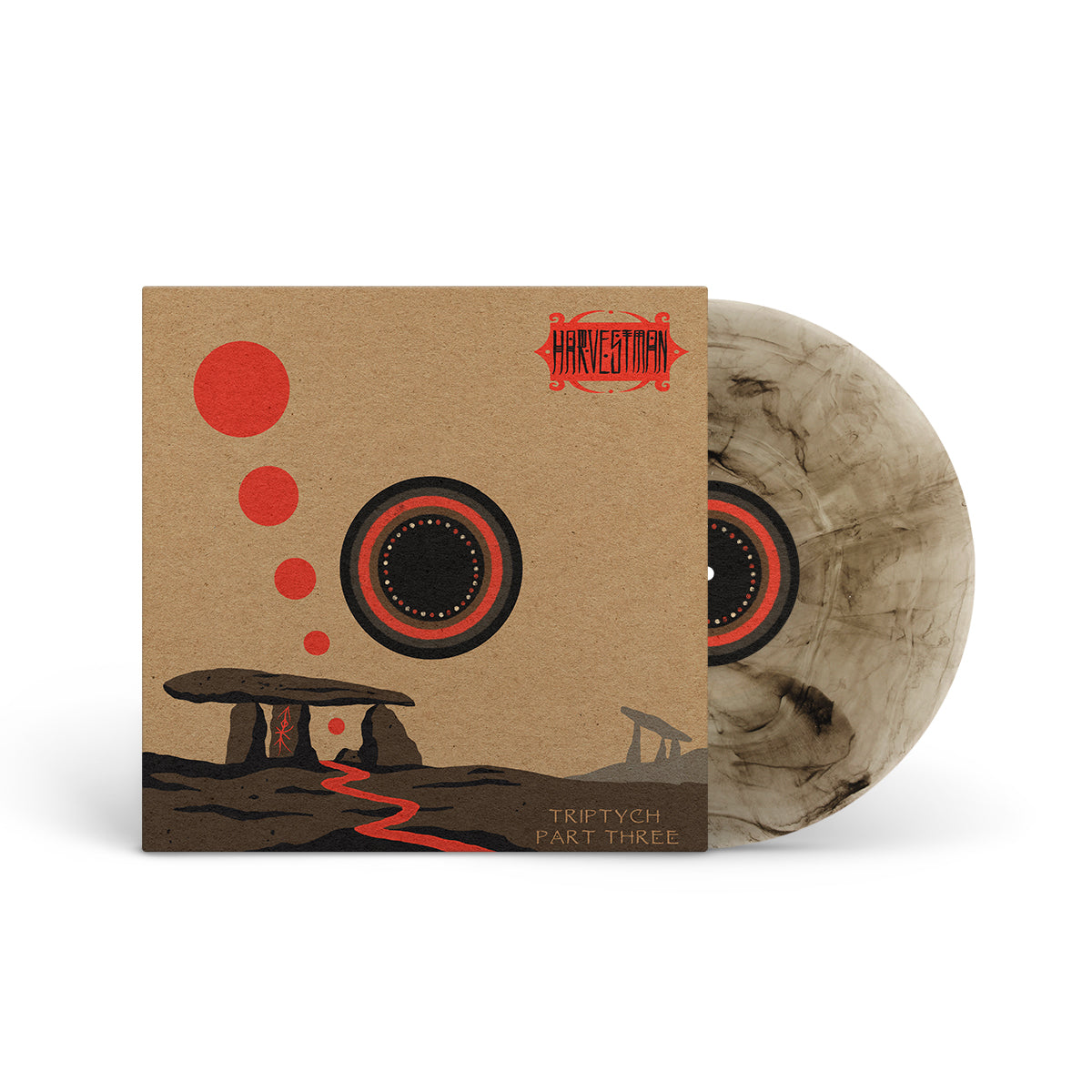 HARVESTMAN &quot;Triptych: Part Three&quot; LP CLOUDY CLEAR &amp; BLACK GALAXY