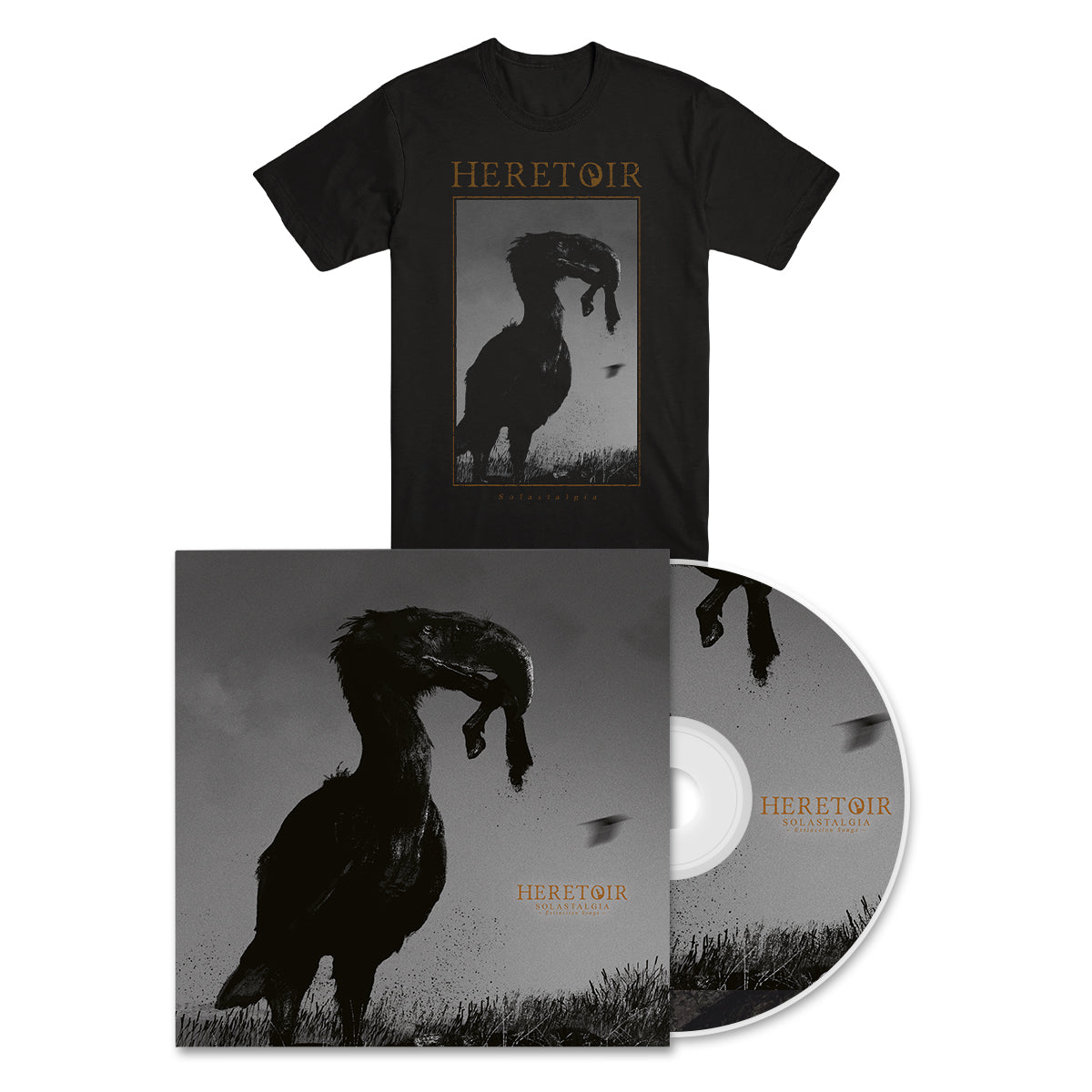 HERETOIR &quot;Solastalgia&quot; CD + T-Shirt Bundle