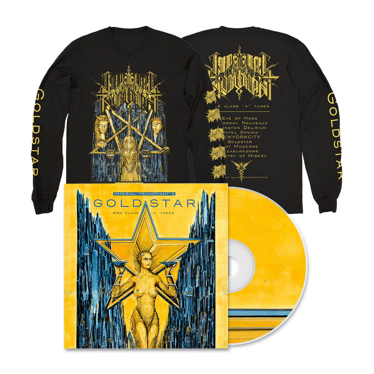 IMPERIAL TRIUMPHANT "Goldstar" CD + Longsleeve Bundle