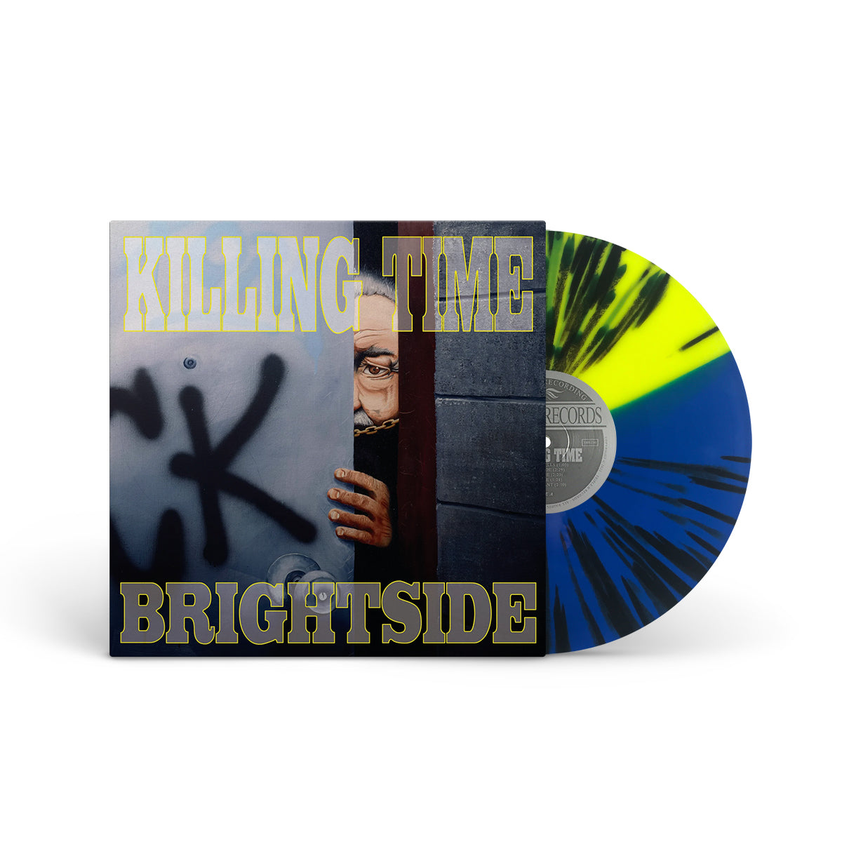 KILLING TIME &quot;Brightside (Reissue)&quot; LP YELLOW BLUE W BLACK SPLATTER (EVIL GREED EXCLUSIVE)