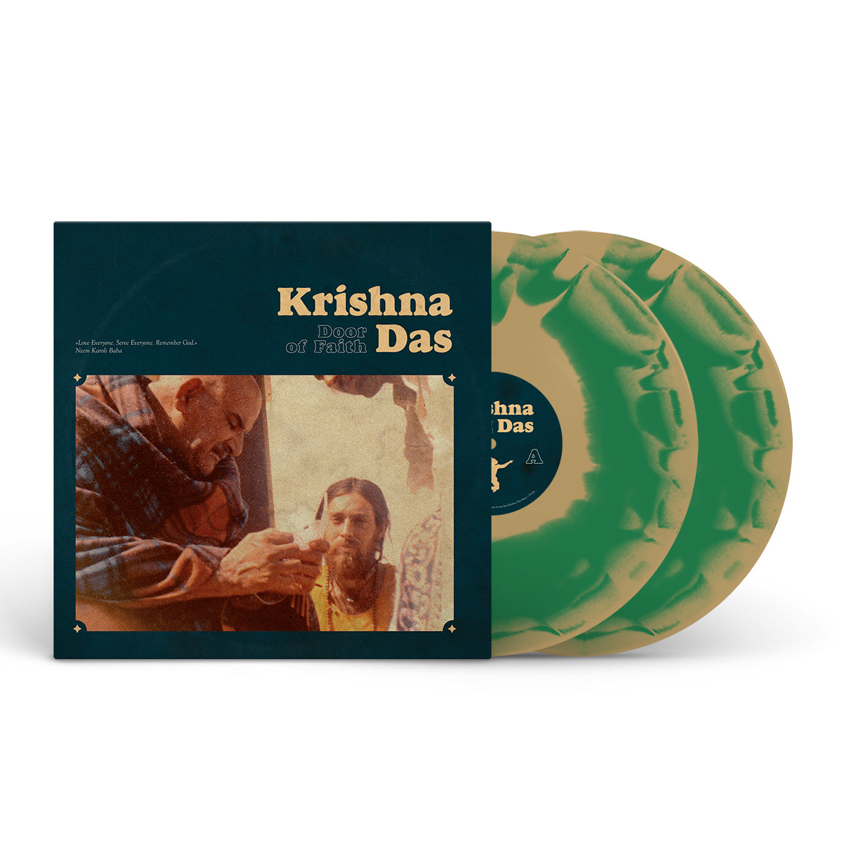 KRISHNA DAS &quot;Door Of Faith&quot; LP GOLD GREEN MIX