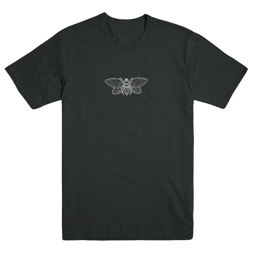 LANDMVRKS &quot;Cicada - Embroidered - Faded Black&quot; T-Shirt