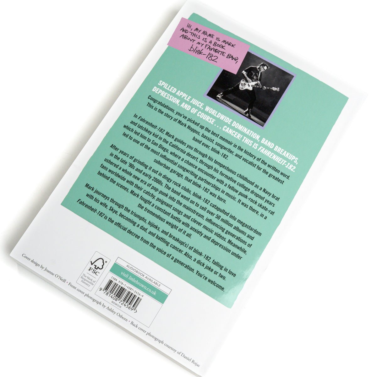 MARK HOPPUS "Fahrenheit-182" Book