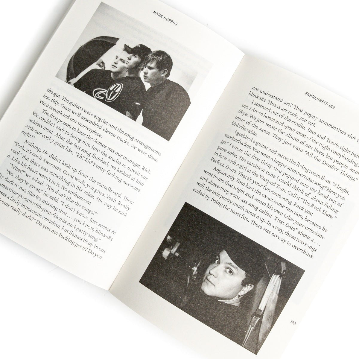 MARK HOPPUS "Fahrenheit-182" Book