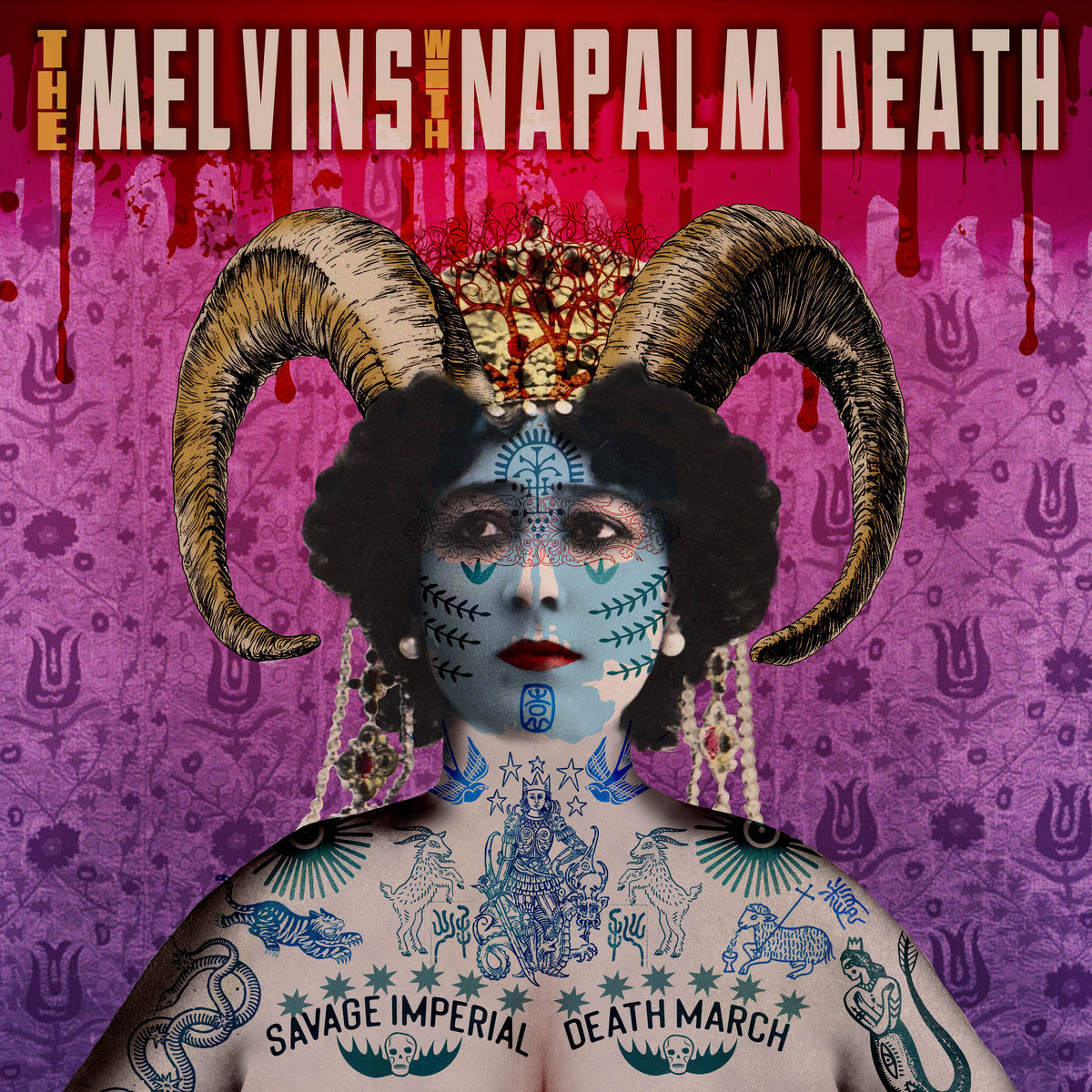 MELVINS &amp; NAPALM DEATH "Savage Imperial Death March" LP