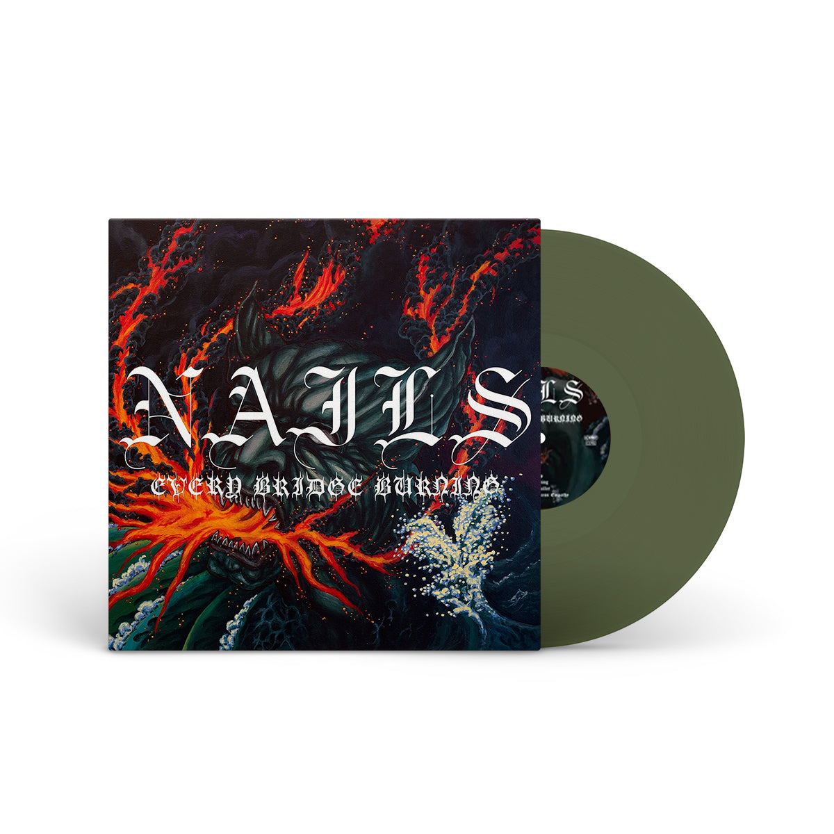 NAILS &quot;Every Bridge Burning&quot; LP TRANSP. FOREST GREEN