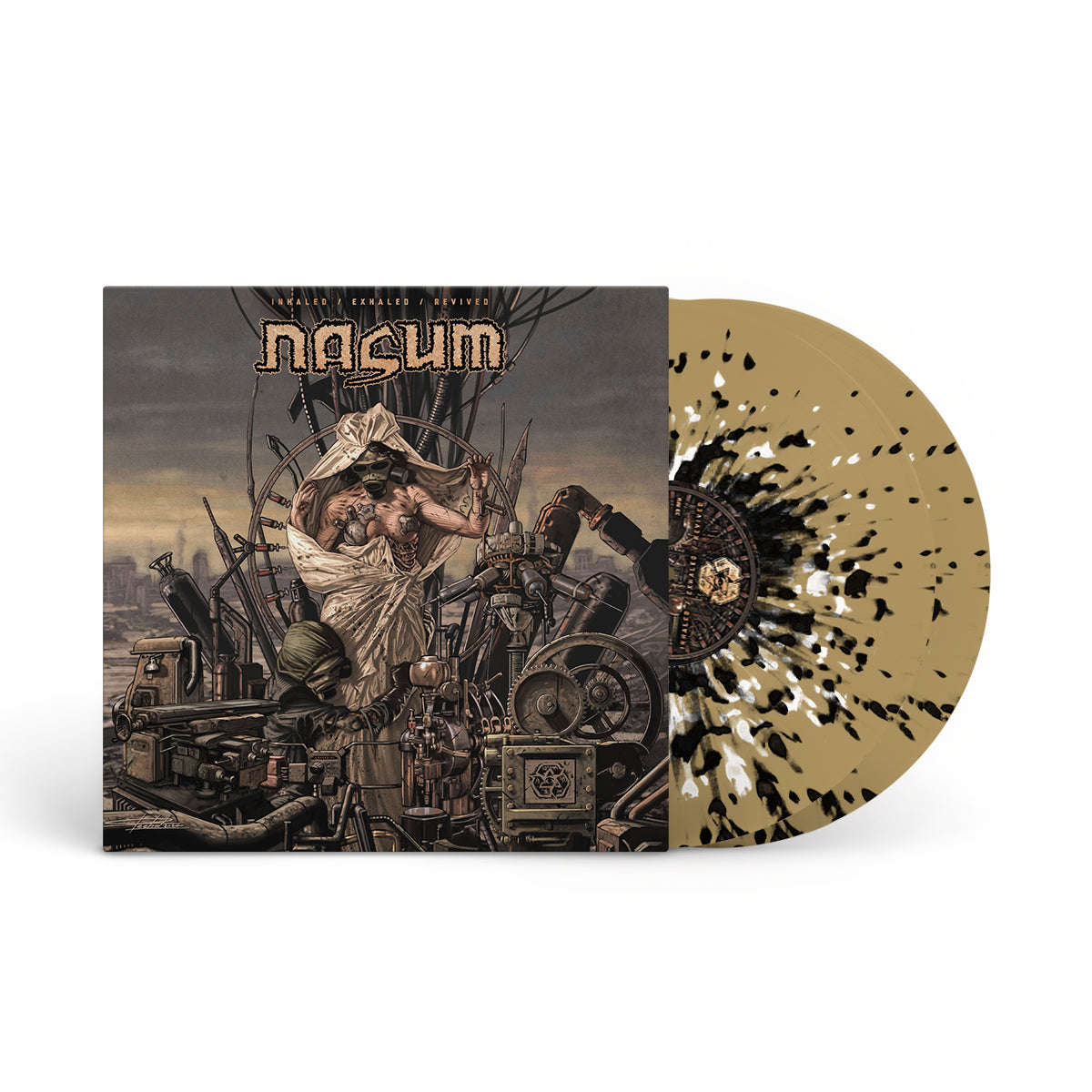 NASUM &quot;Inhaled / Exhaled / Revised&quot; 2xLP TRANSLUCENT GOLD W SPLATTER