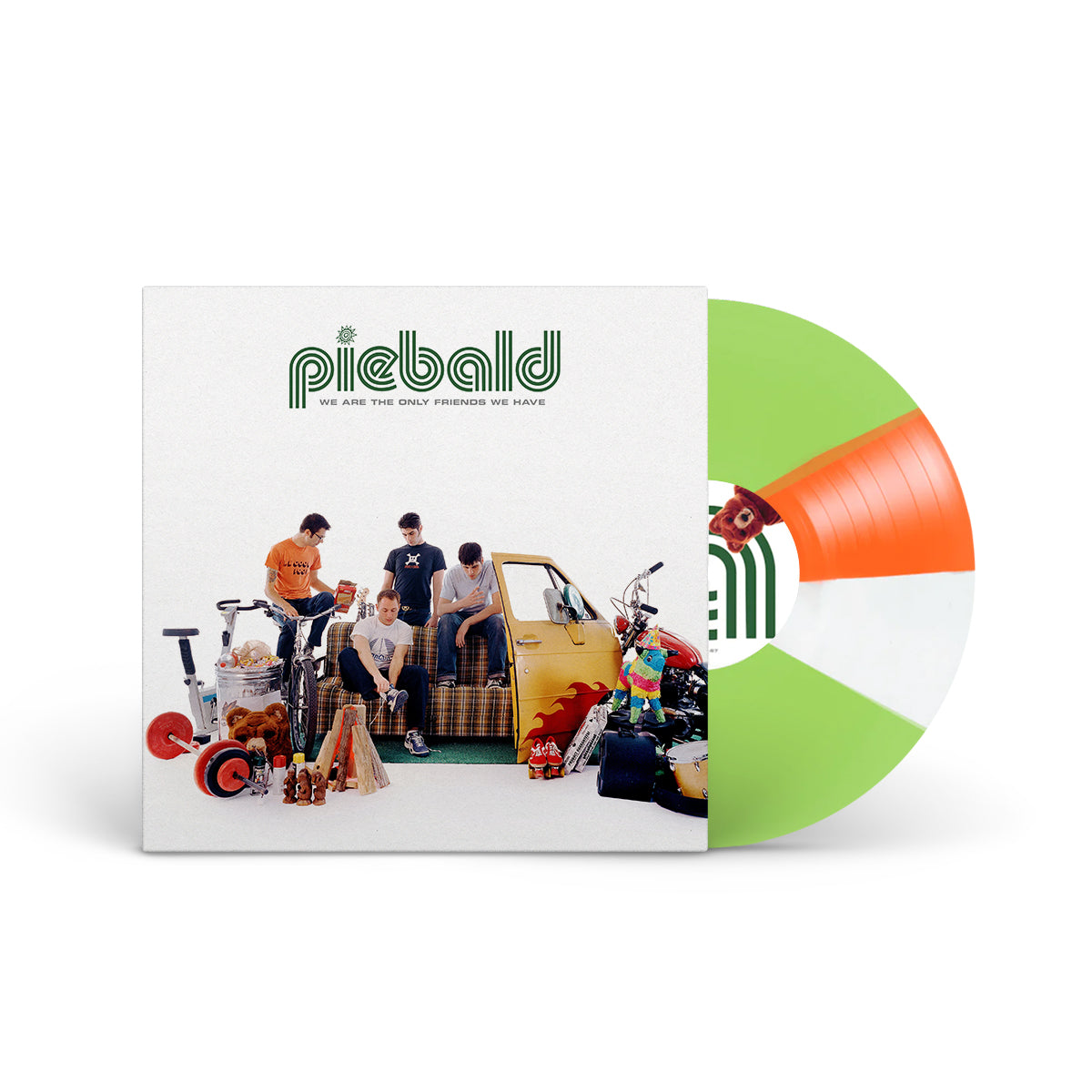 PIEBALD &quot;We Are The Only Friends We Have&quot; LP GREEN WHITE ORANGE TWIST
