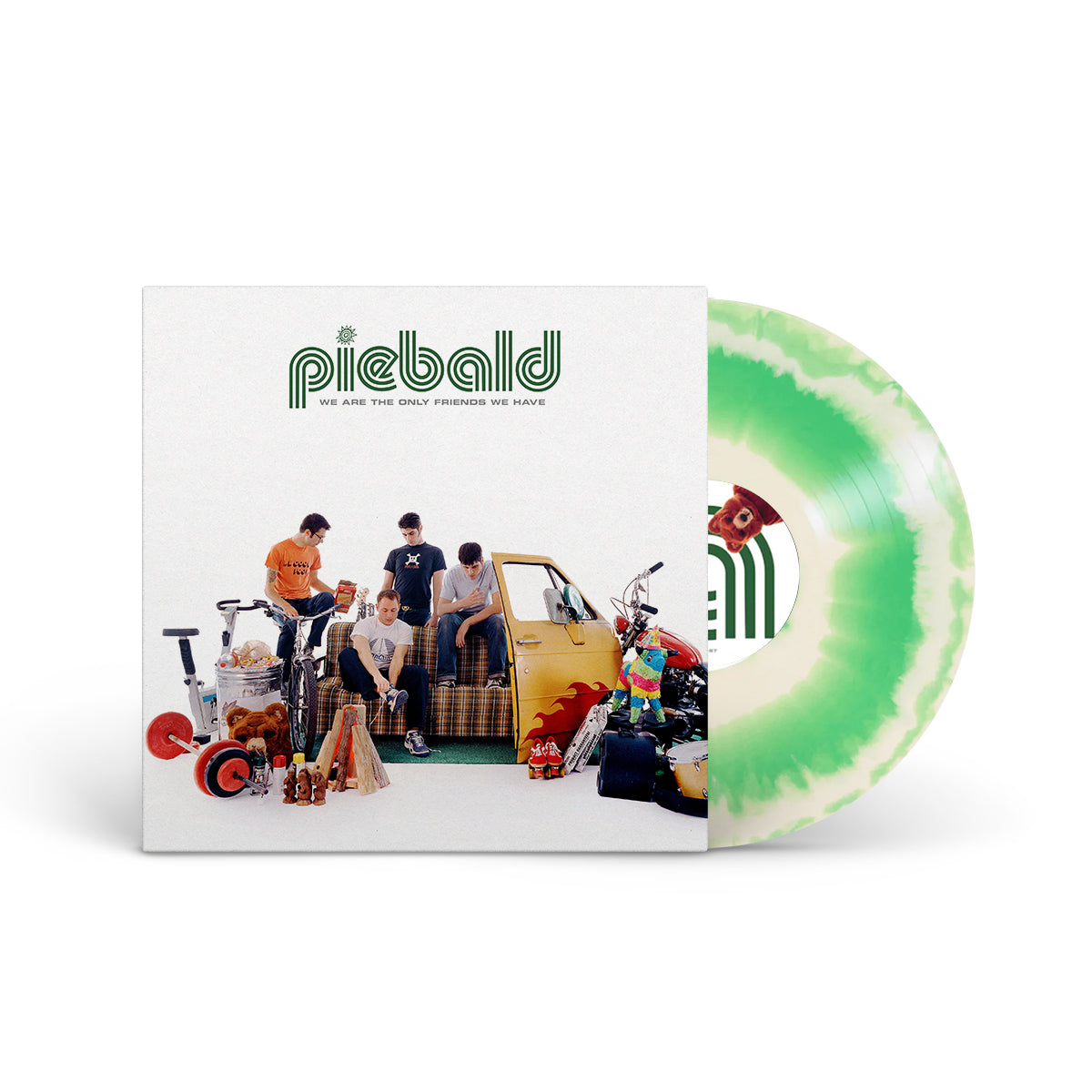 PIEBALD &quot;We Are The Only Friends We Have&quot; LP GREEN WHITE SMASH