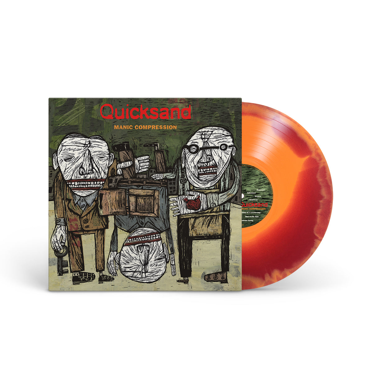 QUICKSAND &quot;Manic Compression&quot; LP RED ORANGE SMASH