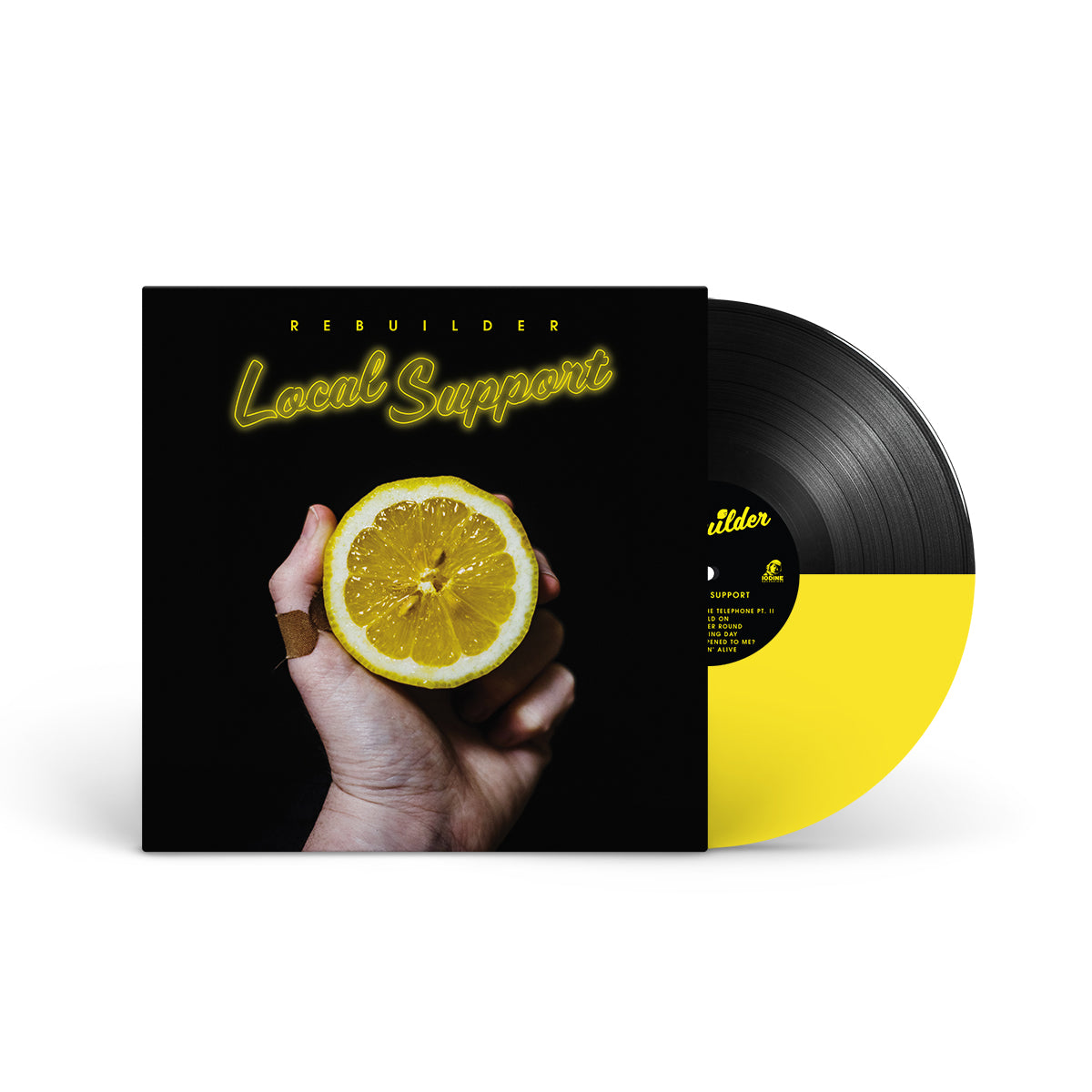 REBUILDER &quot;Local Support&quot; LP HALF YELLOW HALF BLACK