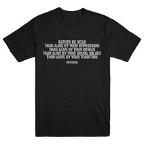 REFUSED &quot;Rather Be Dead&quot; T-Shirt