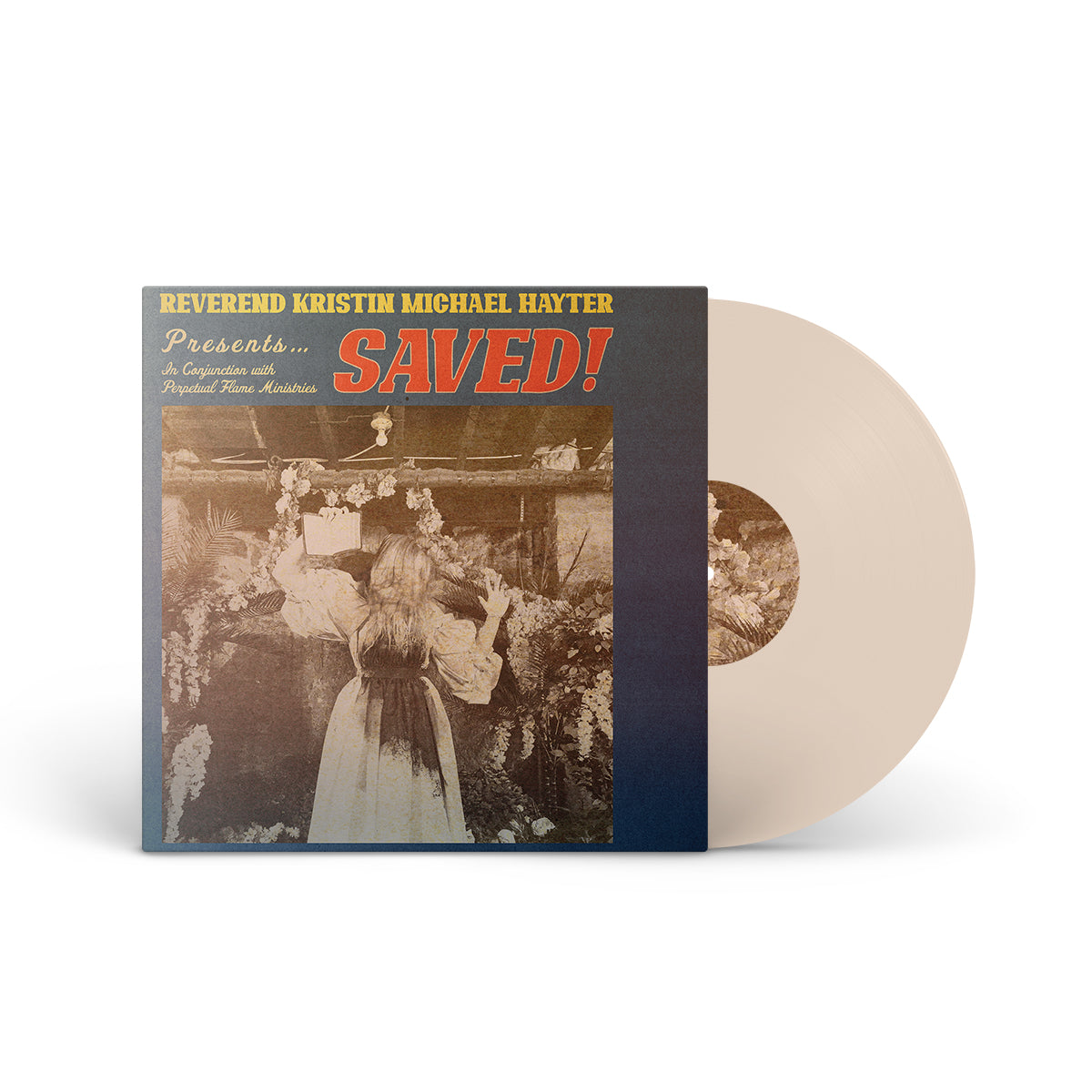 REVEREND KRISTIN MICHAEL HAYTER &quot;Saved!&quot; LP BONE (EVIL GREED EXCLUSIVE)