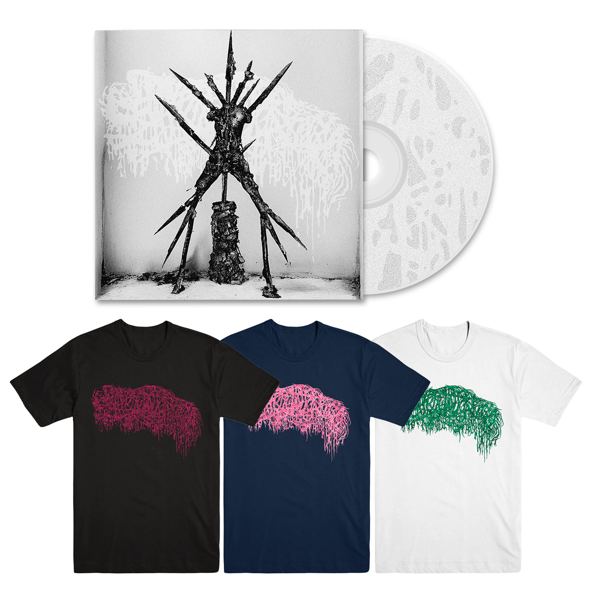 SANGUISUGABOGG &quot;Hideous Aftermath&quot; CD + T-Shirt Bundle