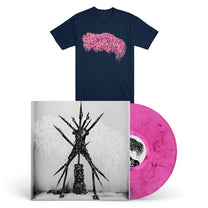 SANGUISUGABOGG &quot;Hideous Aftermath&quot; LP + T-Shirt Bundle MAGENTA LILAC MARBLED NAVY