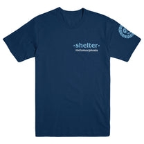 SHELTER &quot;Metamorphosis - Navy&quot; T-Shirt