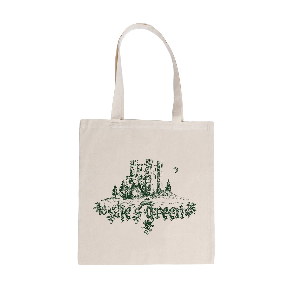 SHE'S GREEN "Castle" Tote Bag