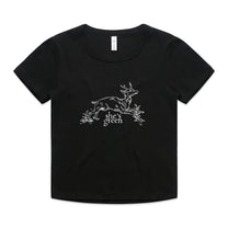 SHE'S GREEN "Deer" Crop T-Shirt