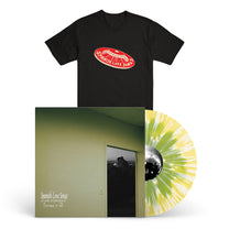 SPANISH LOVE SONGS &quot;A Brief Intermission in the Flattening of Time&quot; LP + T-Shirt Bundle GREEN IN YELLOW W WHITE SPLATTER (EG EXCLUSIVE)