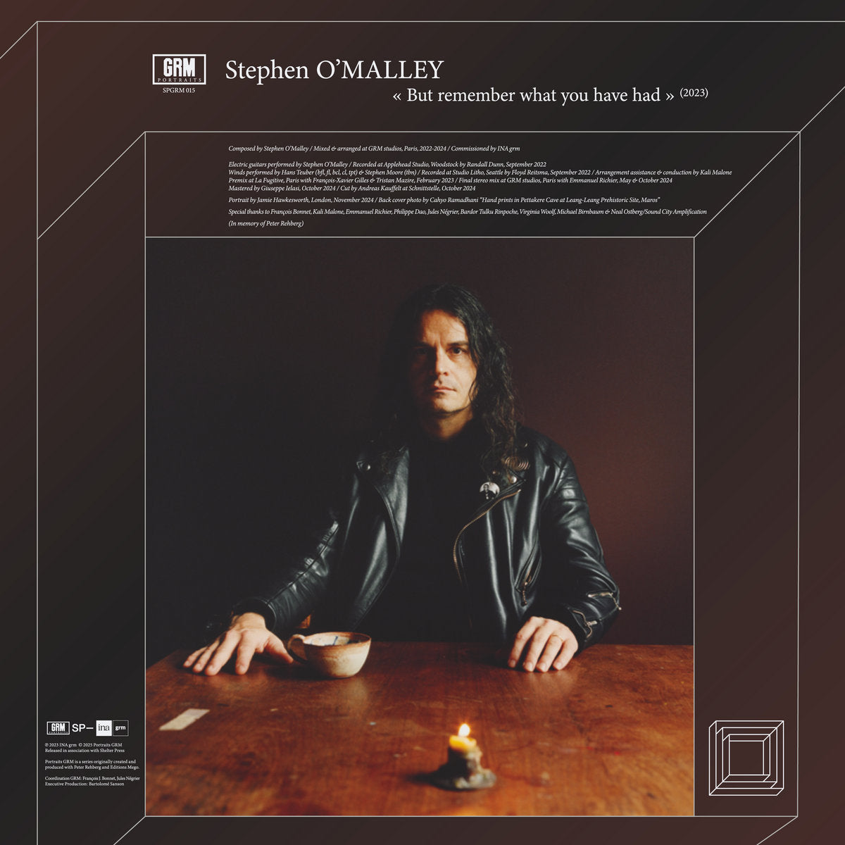 STEPHEN O'MALLEY "But Remember What You Have Had" LP