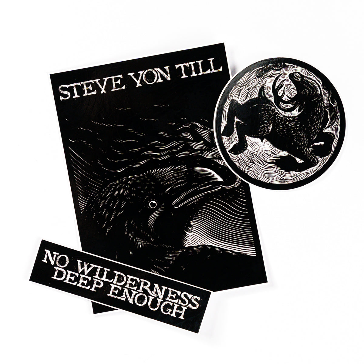 STEVE VON TILL &quot;Bull / NWDE / Crow&quot; Stickers Pack