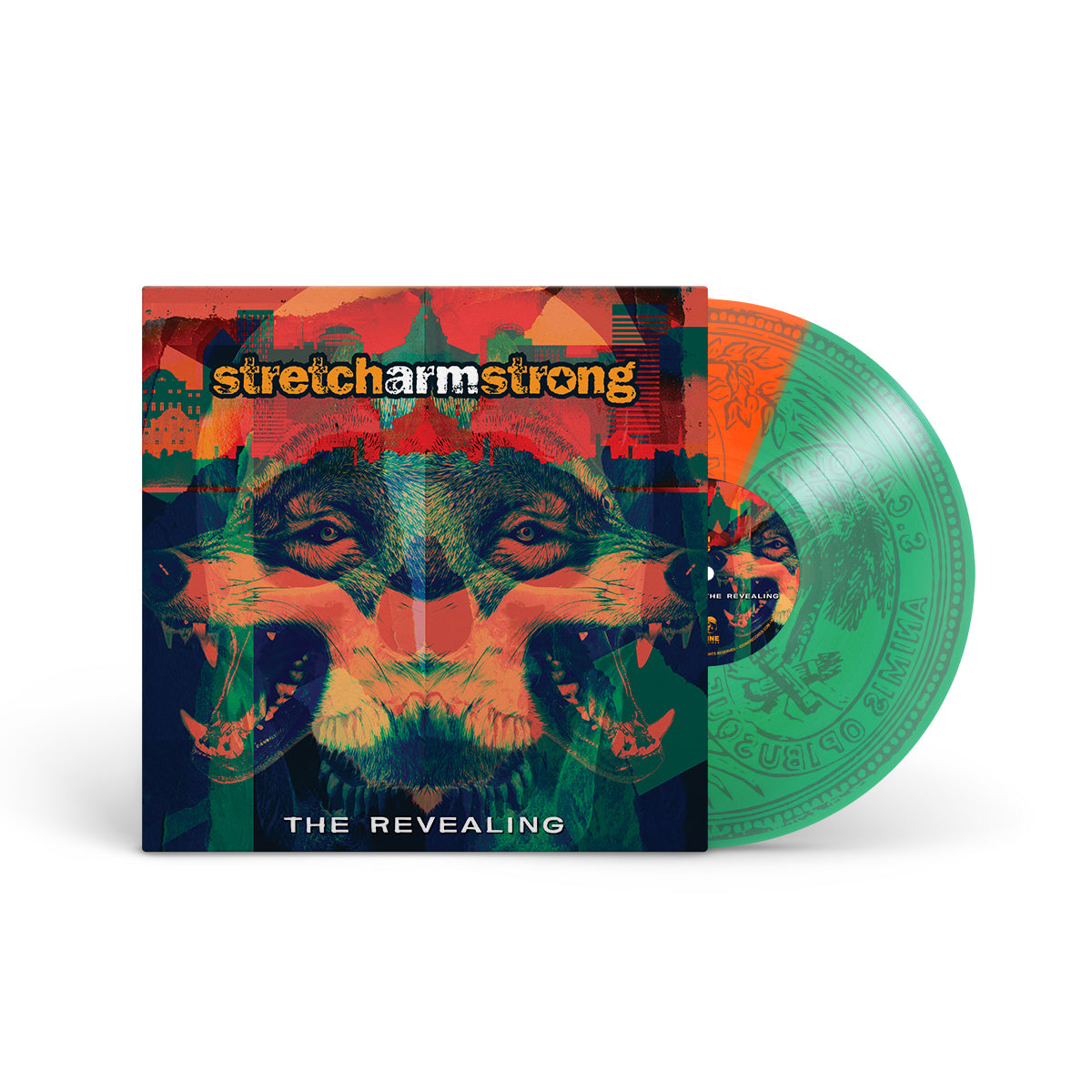 STRETCH ARM STRONG &quot;The Revealing&quot; LP HALF GREEN HALF ORANGE