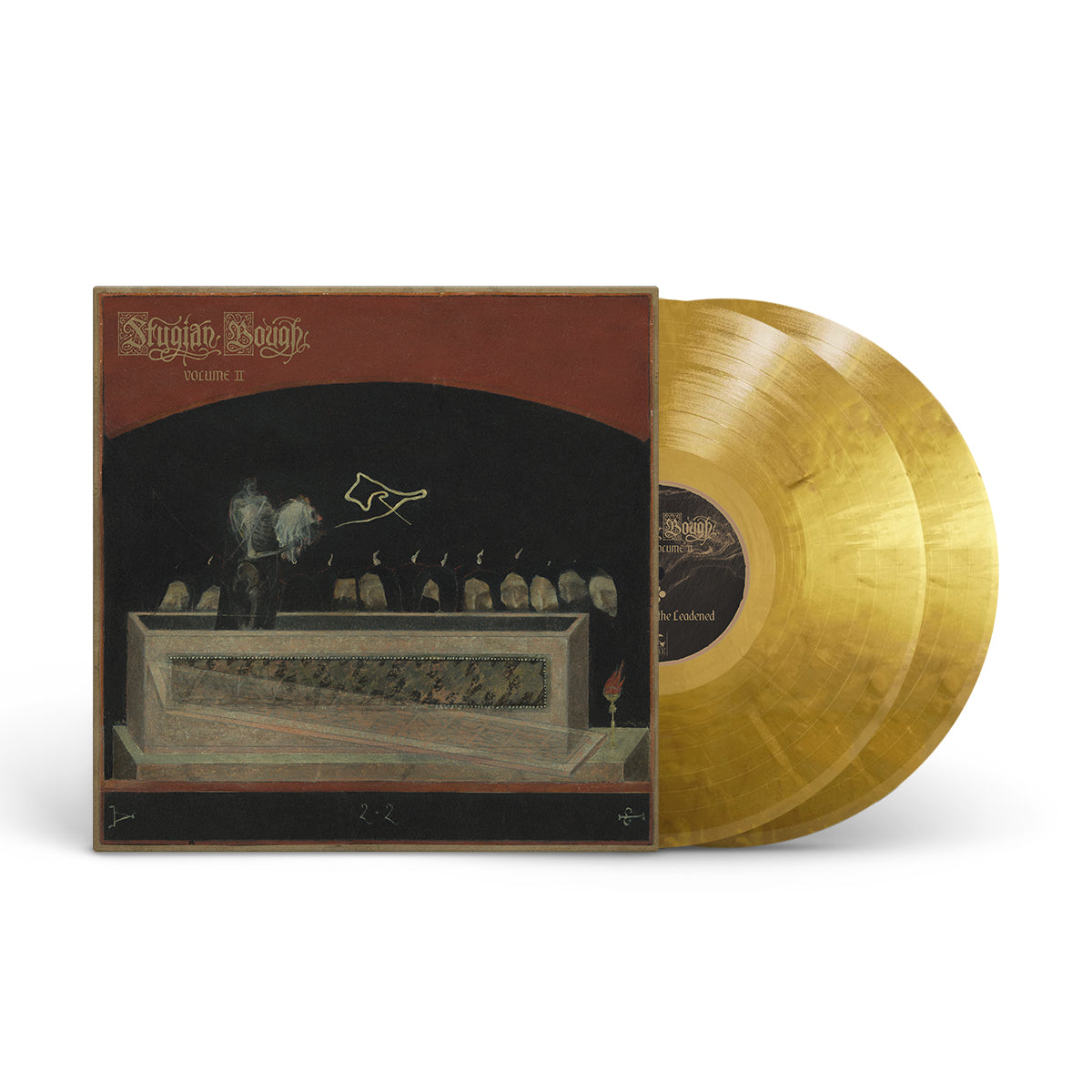 BELL WITCH &amp; AERIAL RUIN &quot;Stygian Bough Vol. 2&quot; 2xLP METALLIC GOLD MARBLE