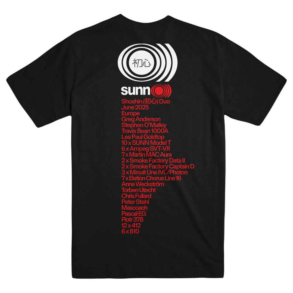 SUNN O))) &quot;Summer Tour 2025 - Black&quot; T-Shirt