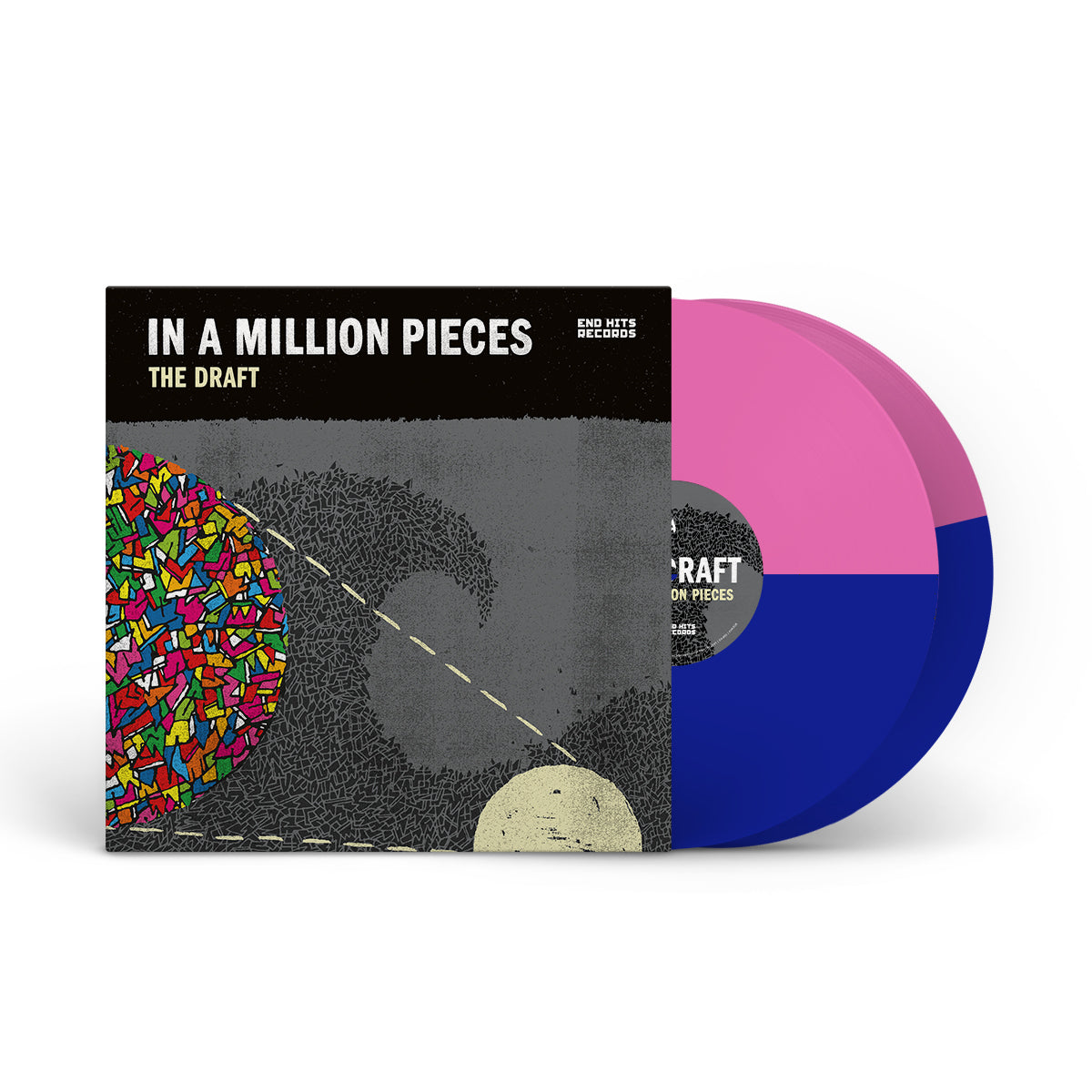 THE DRAFT &quot;In A Million Pieces&quot; 2xLP PINK BLUE