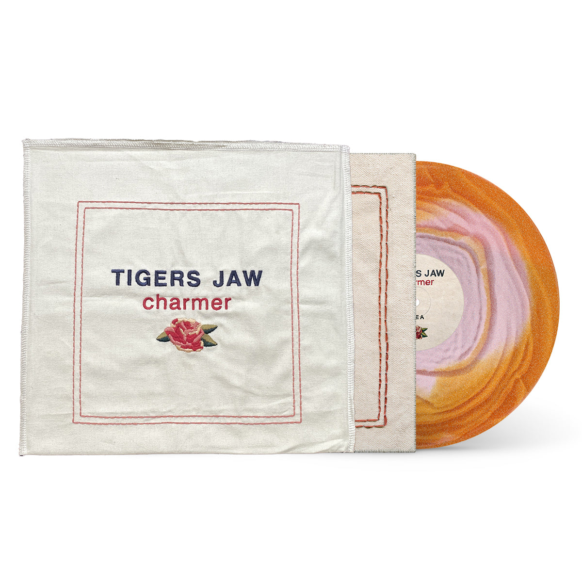 TIGERS JAW &quot;Charmer (10 Year Collector’s Edition)&quot; LP PINK &amp; ORANGE GLITTER