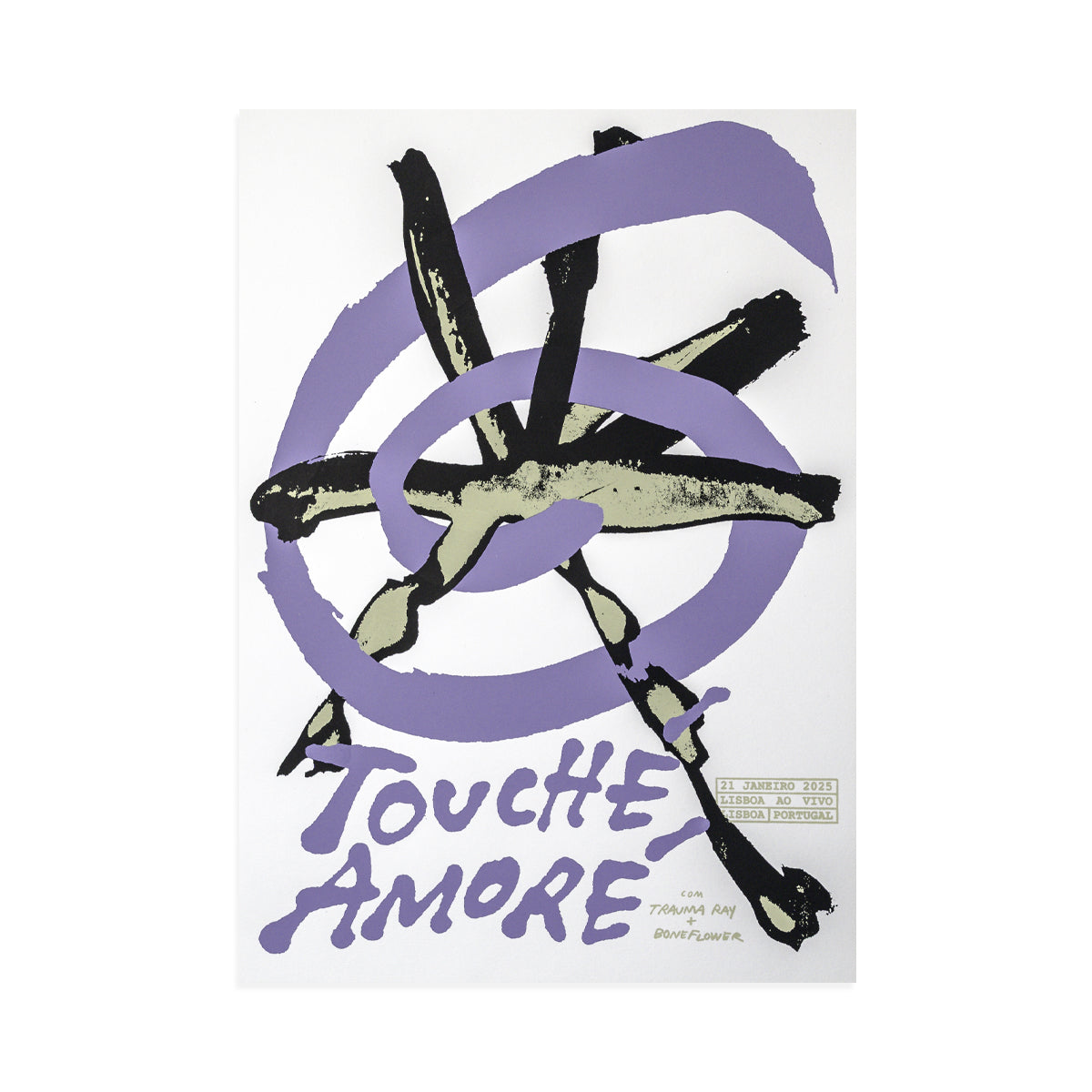 TOUCHE AMORE "Lisboa 2025" Screenprinted Poster