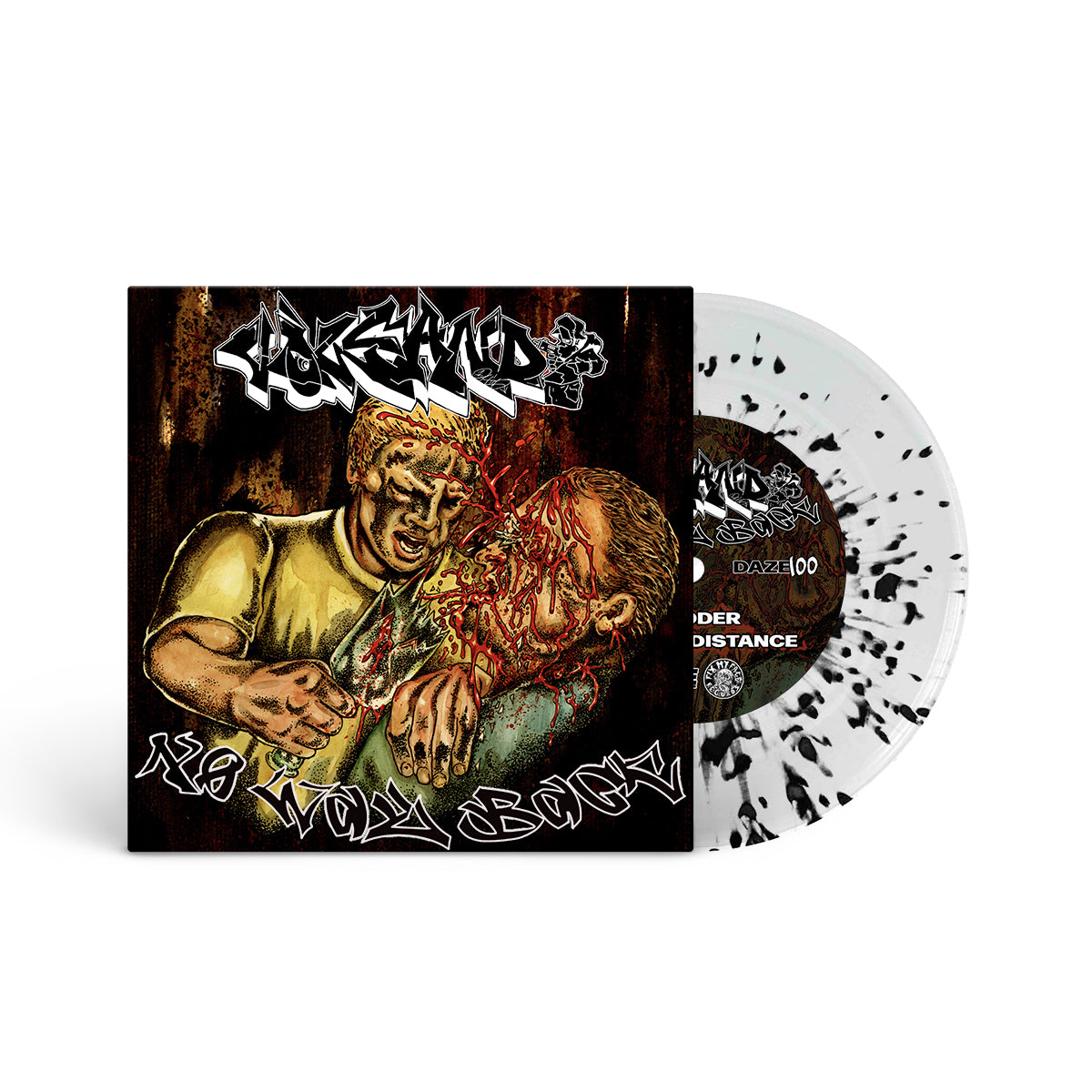 VOLCANO &quot;No Way Back&quot; 7&quot; CLEAR W BLACK SPLATTER