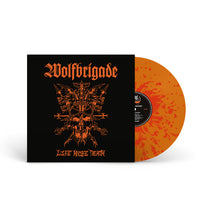 WOLFBRIGADE &quot;Life Knife Death&quot; LP ORANGE W RED SPLATTER (EG EXCLUSIVE)
