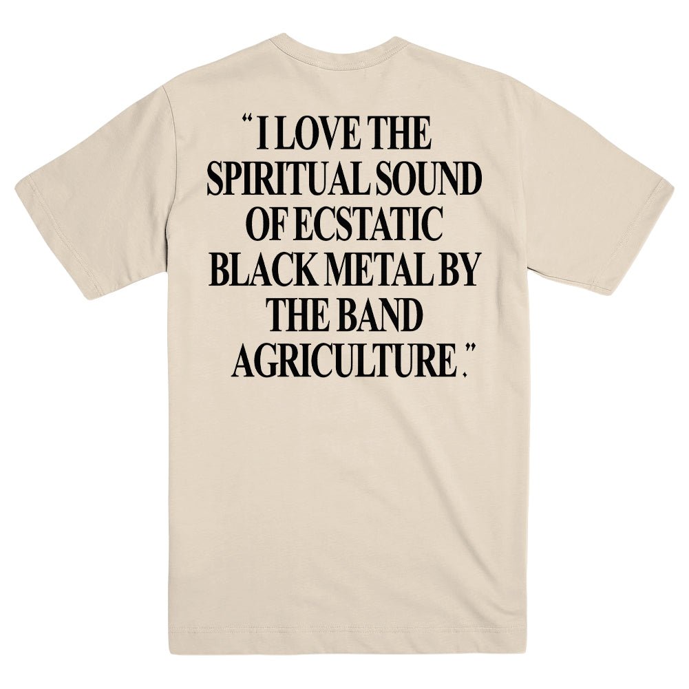 AGRICULTURE "Ecstatic Black Metal - Natural" T-Shirt - Evil Greed