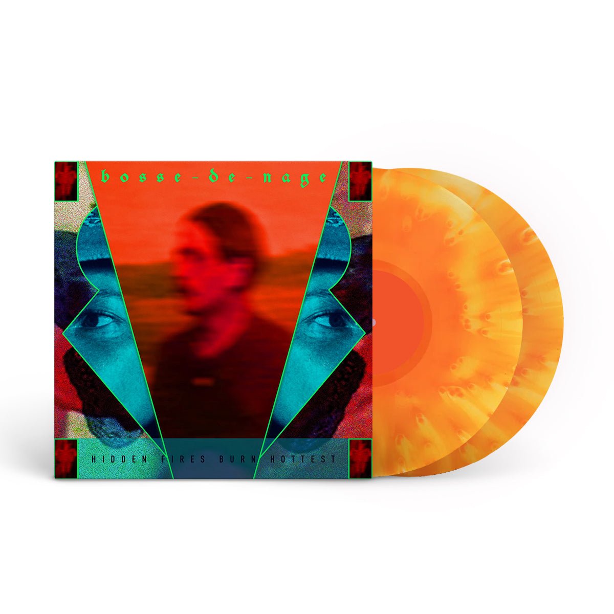 BOSSE-DE-NAGE "Hidden Fires Burn Hottest" 2xLP CLEAR &amp; ORANGE CRUSH CLOUDY