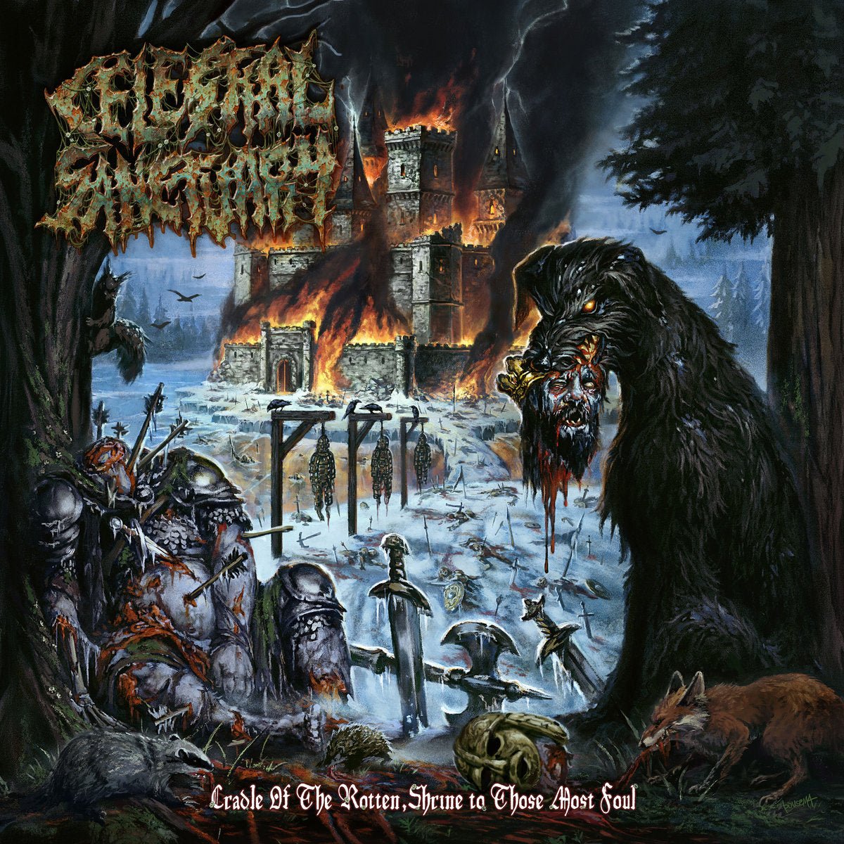 CELESTIAL SANCTUARY "Cradle Of The Rotten, Shrine To Those Most Foul" LP - Evil Greed