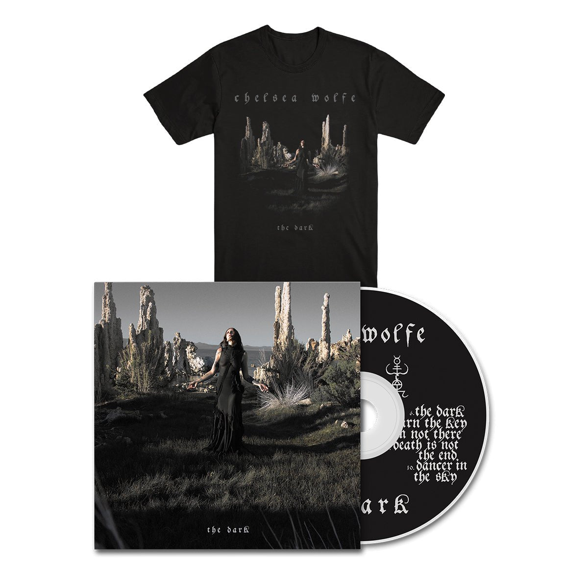 CHELSEA WOLFE "The Dark" CD + T-Shirt Bundle - Evil Greed