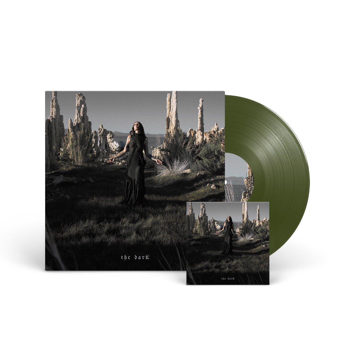 CHELSEA WOLFE "The Dark" LP + Signed Card Bundle - Evil Greed