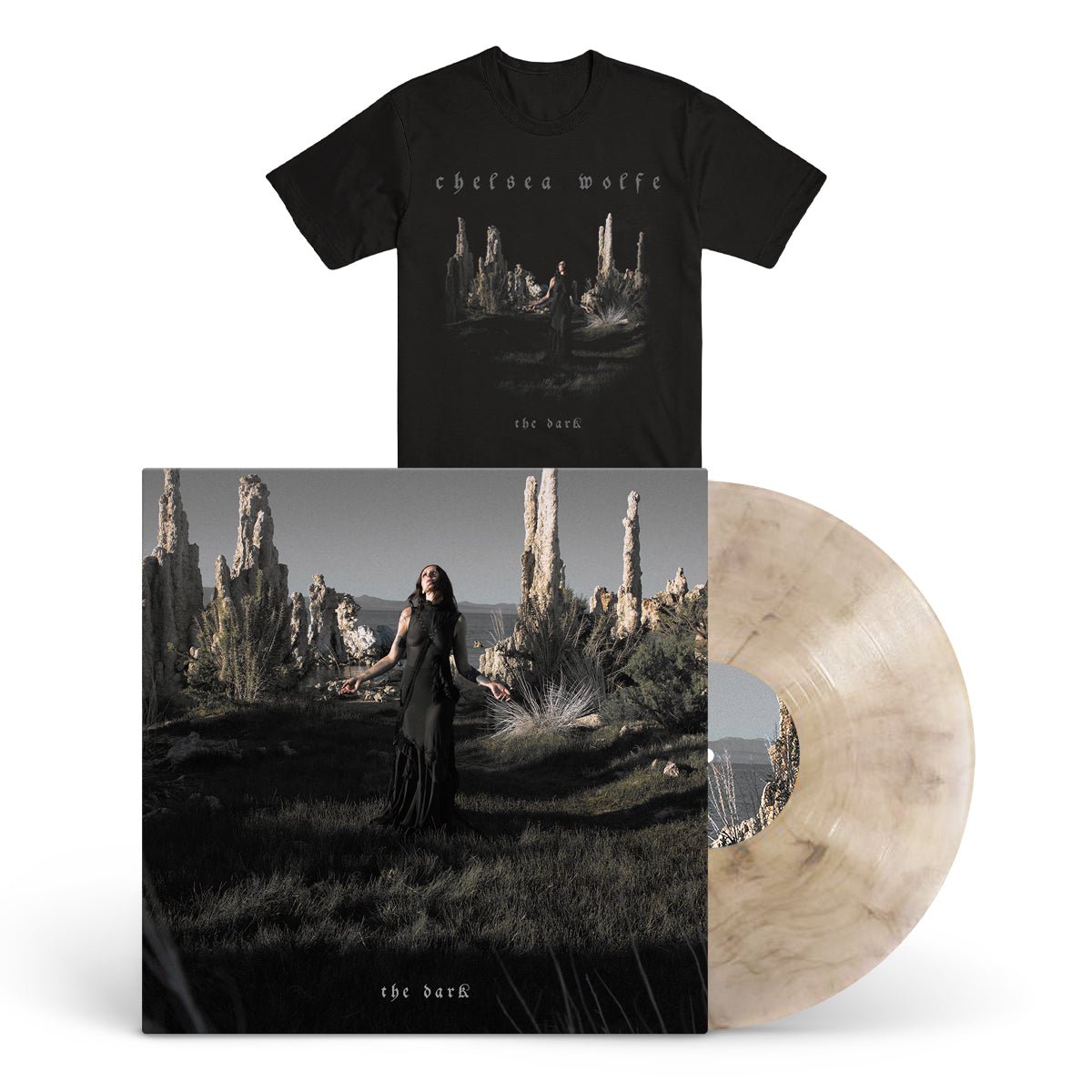 CHELSEA WOLFE "The Dark" LP + T-Shirt Bundle - Evil Greed