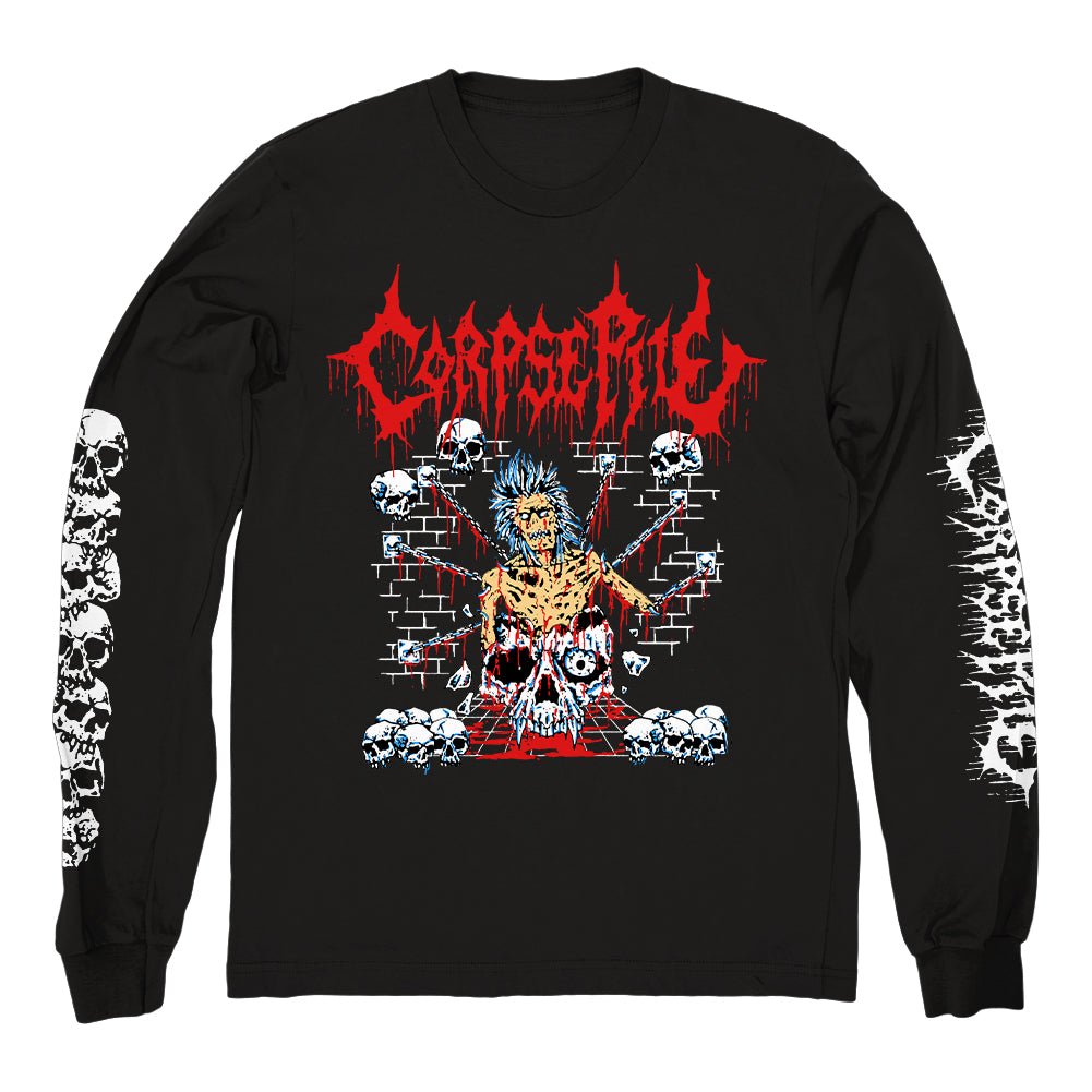 CORPSE PILE "Europe 2026" Longsleeve - Evil Greed