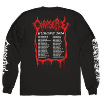 CORPSE PILE "Europe 2026" Longsleeve - Evil Greed
