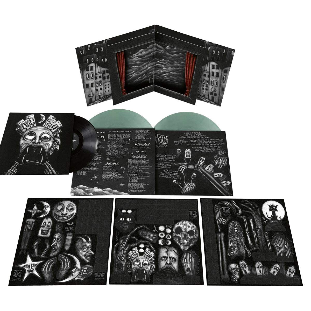 CRIPPLED BLACK PHOENIX "Sceaduhelm (Deluxe Edition)" 2xLP + 10" + T-Shirt Bundle