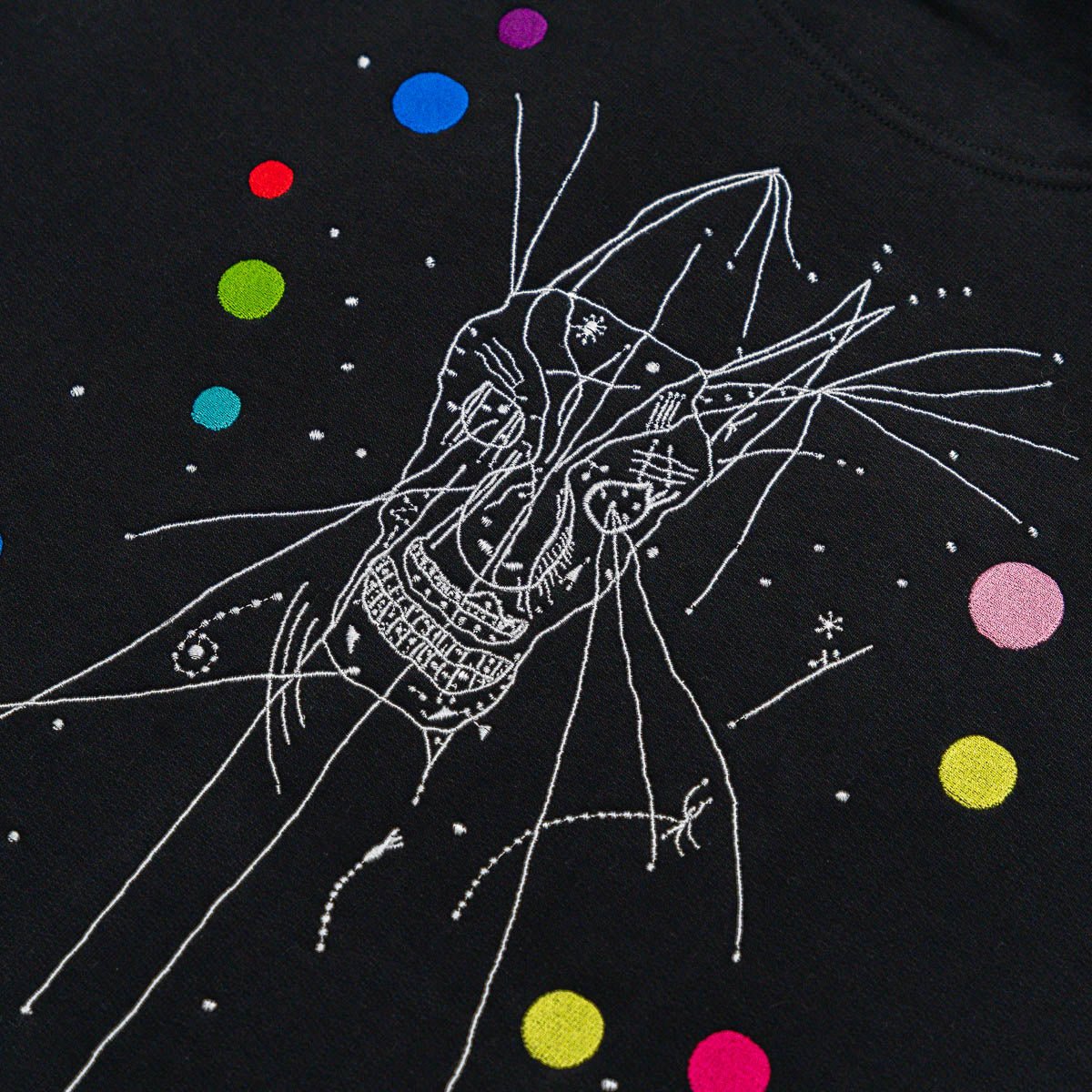 CURRENT 93 "I Am The Last Mask - Embroidered" Hoodie + Free Button Bundle - Evil Greed