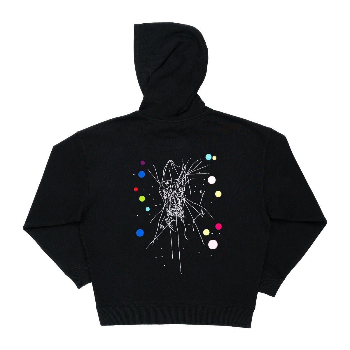 CURRENT 93 "I Am The Last Mask - Embroidered" Hoodie + Free Button Bundle - Evil Greed