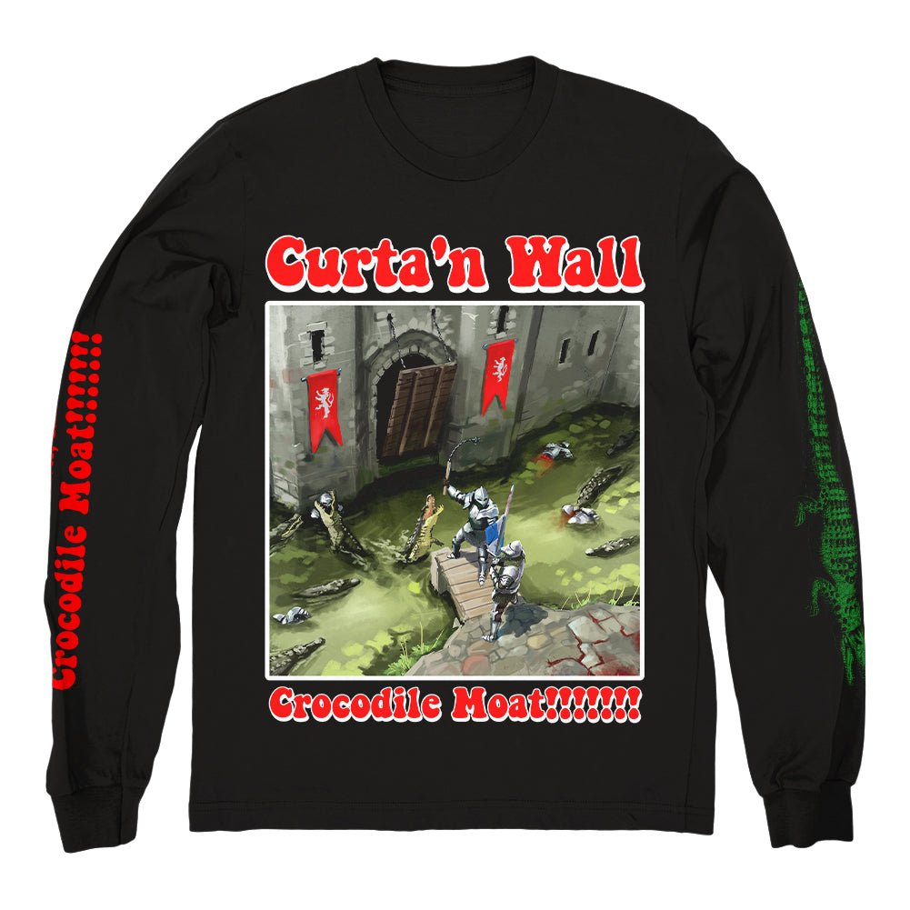 CURTA'N WALL "Crocodile Moat" Longsleeve - Evil Greed