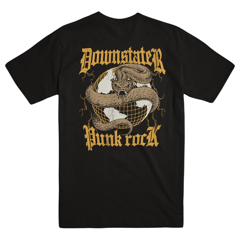 DOWNSTATER "Snake Globe" T-Shirt - Evil Greed