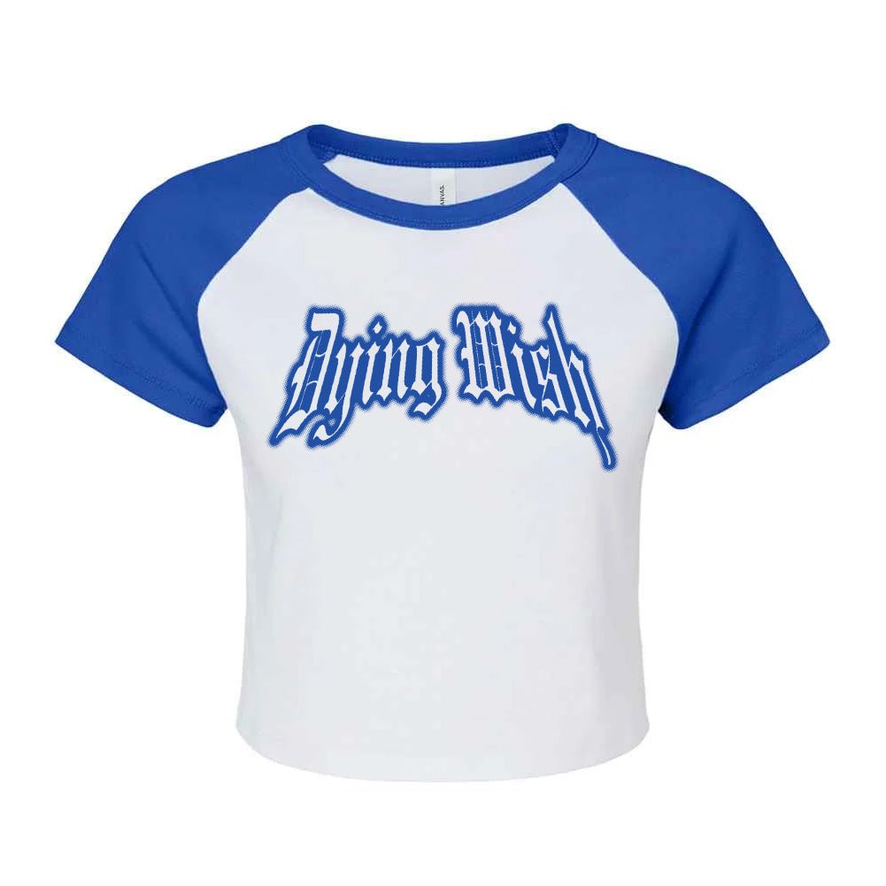 DYING WISH "Logo Baby Tee - Blue" T-Shirt - Evil Greed