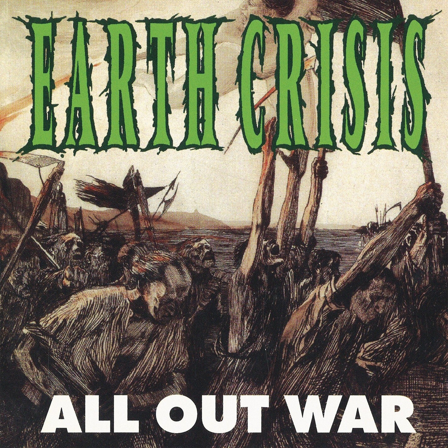 EARTH CRISIS "All Out War - Reissue" LP - Evil Greed