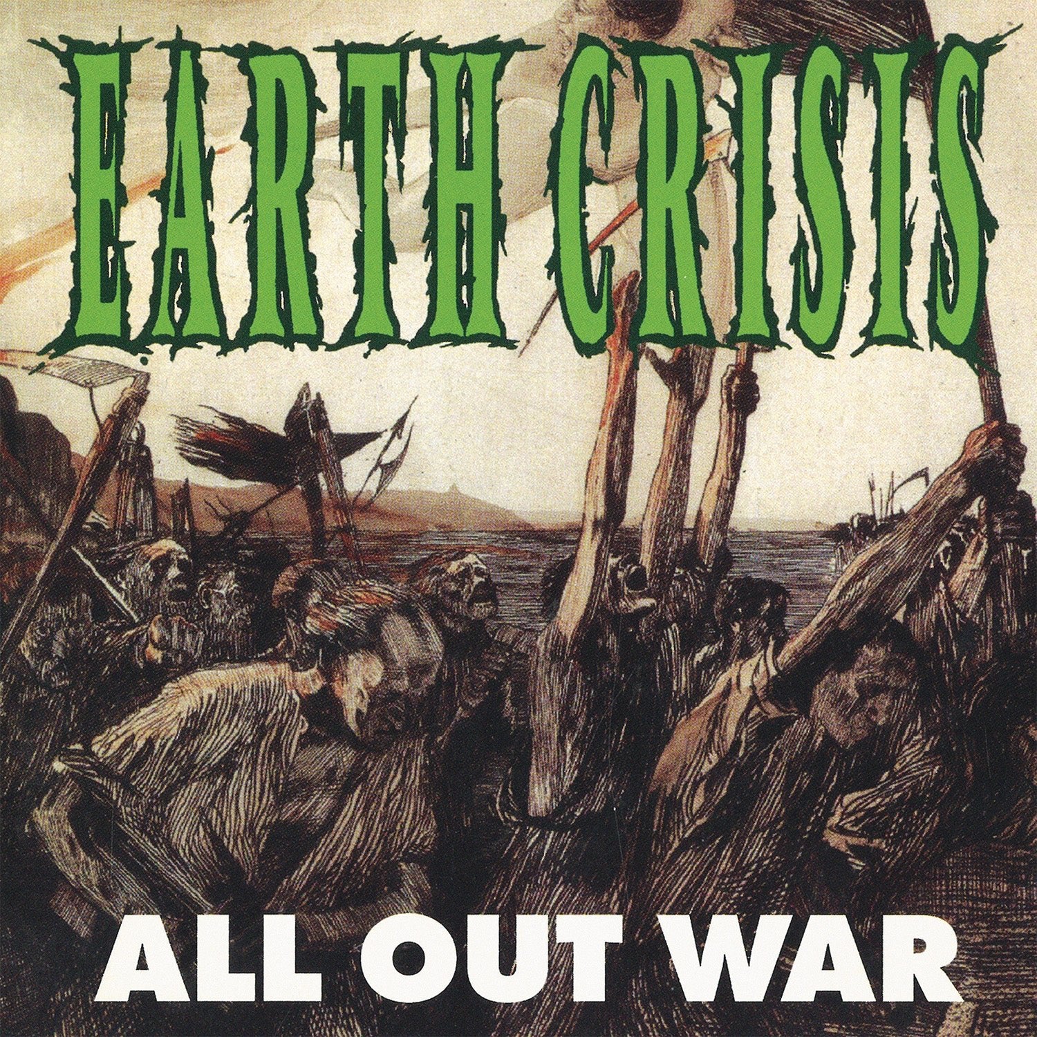 EARTH CRISIS "All Out War - Reissue" LP - Evil Greed