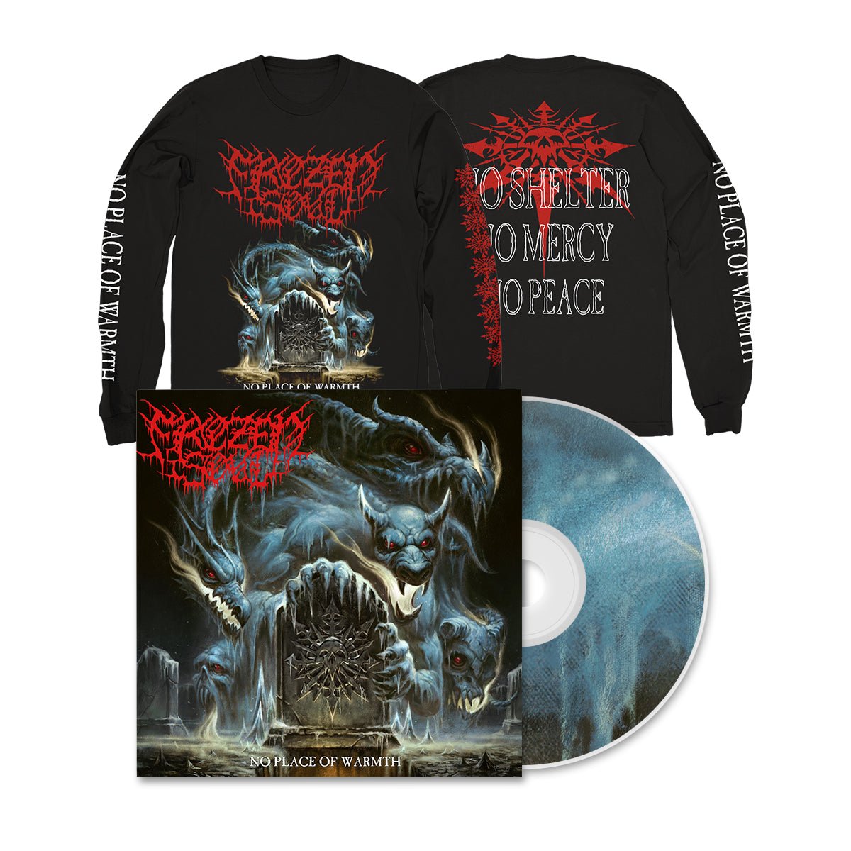 FROZEN SOUL "No Place Of Warmth" CD + Longsleeve Bundle